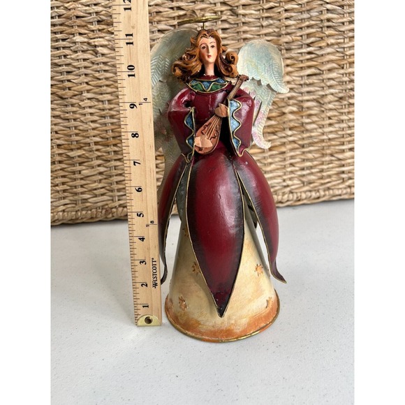 Vintage‎ Christmas Angel Figurines with Lute, Wing Collectable Home Decor - Picture 7 of 7